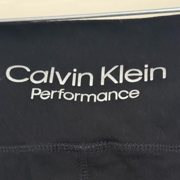Calvin Klein Performance High-Rise Leggings Black Crop Logo Stretchy size 1X - Picture 5 of 9
